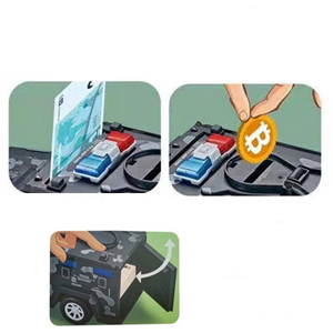 گاوصندوق طرح ماشین ارتشی خاکستری Military Car Safe Box_اسباب بازی